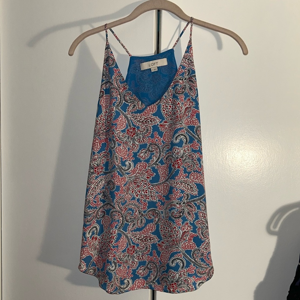 Loft Flowy tunic length blouse